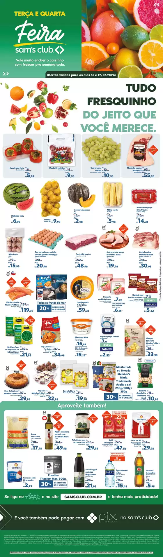 Catálogo Sam's Club | OFERTAS FEIRA | 2026-06-16T00:00:00.000Z - 2026-06-17T00:00:00.000Z