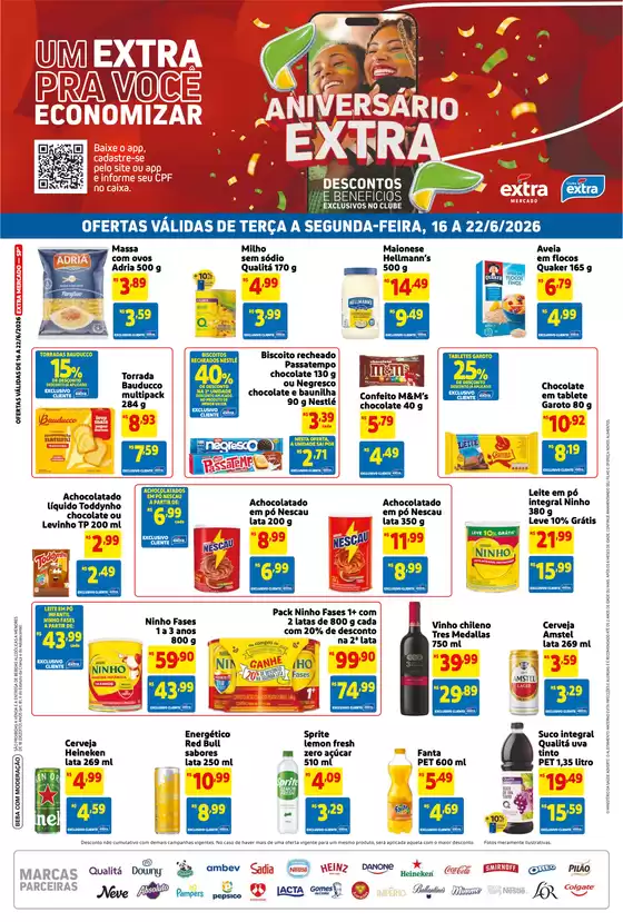 Catálogo Mercado Extra | Ofertas especiais para você | 2026-06-16T00:00:00.000Z - 2026-06-22T00:00:00.000Z