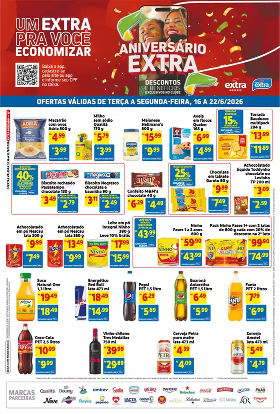 Catálogo Mercado Extra | Ótima oferta para todos os clientes | 2026-06-16T00:00:00.000Z - 2026-06-22T00:00:00.000Z