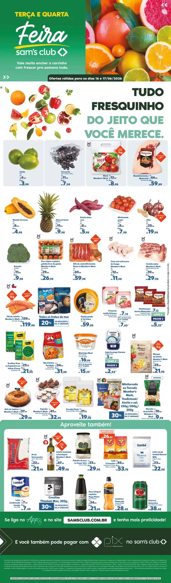 Catálogo Sam's Club | Promoções especiais em andamento | 2026-06-16T00:00:00.000Z - 2026-06-17T00:00:00.000Z