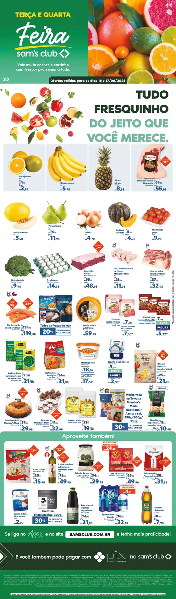 Catálogo Sam's Club | Ofertas especiais atraentes para todos | 2026-06-16T00:00:00.000Z - 2026-06-17T00:00:00.000Z