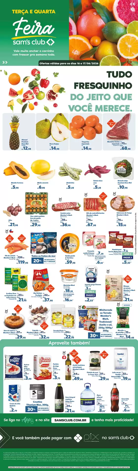 Catálogo Sam's Club | Pechinchas e ofertas atuais | 2026-06-16T00:00:00.000Z - 2026-06-17T00:00:00.000Z