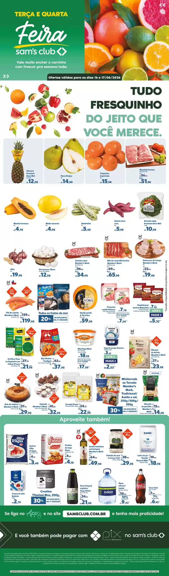 Catálogo Sam's Club | Ótima oferta para caçadores de pechinchas | 2026-06-16T00:00:00.000Z - 2026-06-17T00:00:00.000Z
