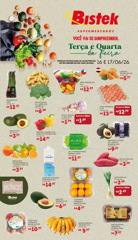 Catálogo Bistek Supermercados | Ofertas para caçadores de pechinchas | 2026-06-16T00:00:00.000Z - 2026-06-17T00:00:00.000Z