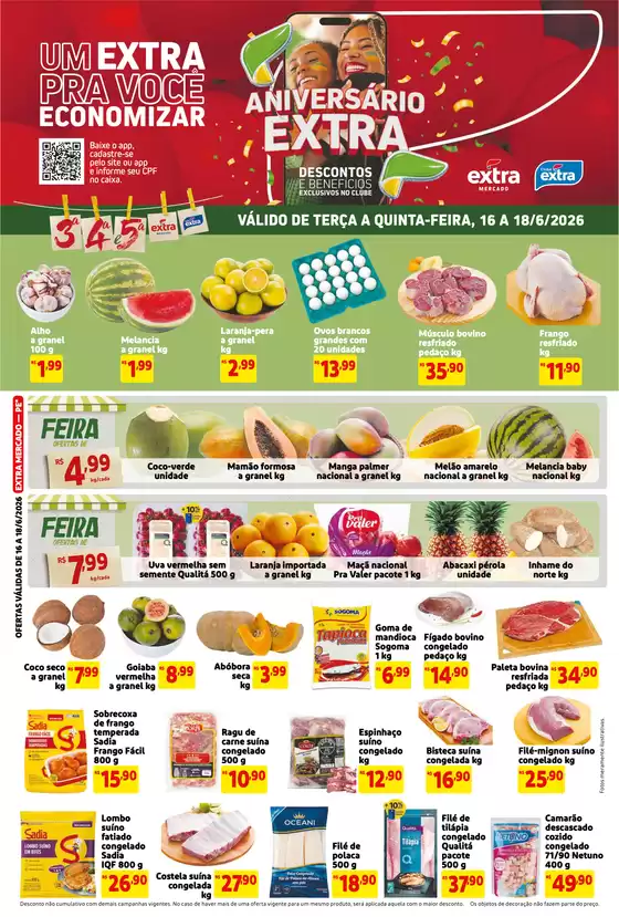 Catálogo Extra | Melhores ofertas para compradores econômicos | 2026-06-16T00:00:00.000Z - 2026-06-18T00:00:00.000Z