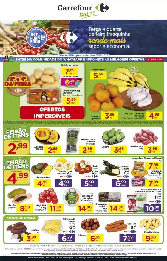Catálogo Carrefour Bairro | Ofertas para caçadores de pechinchas | 2026-06-16T00:00:00.000Z - 2026-06-17T00:00:00.000Z