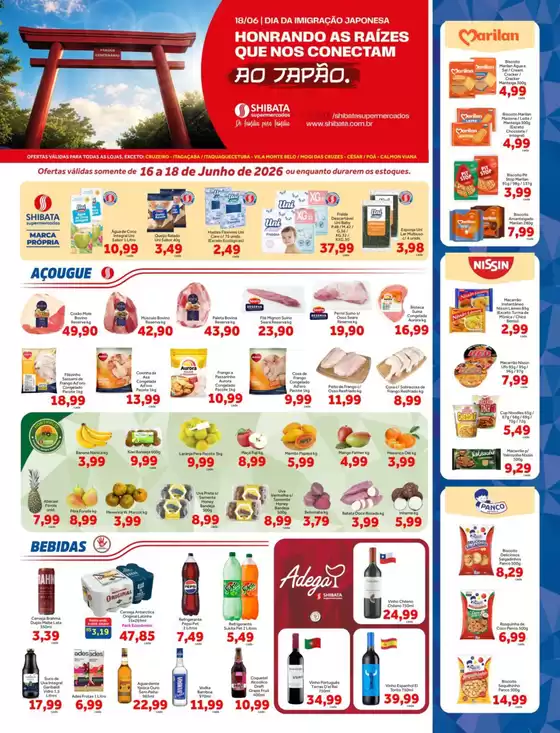 Catálogo Shibata Supermercados | Encarte Shibata Supermercados | 2026-06-16T00:00:00.000Z - 2026-06-18T00:00:00.000Z