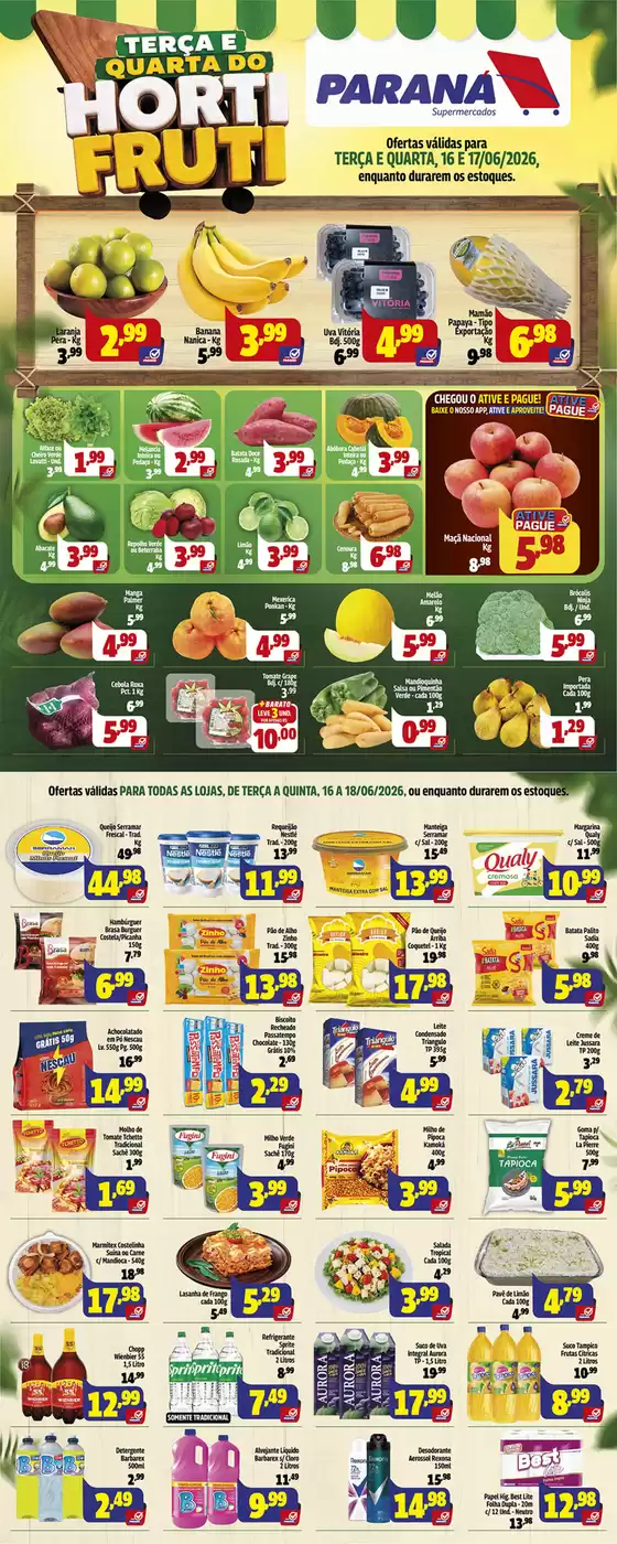 Catálogo Paraná Supermercados | Grandes descontos em produtos selecionados | 2026-06-16T00:00:00.000Z - 2026-06-18T00:00:00.000Z