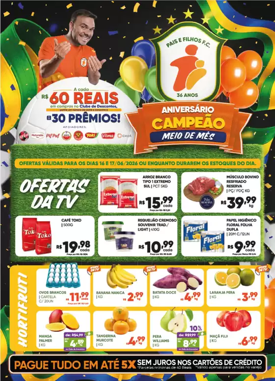 Catálogo Pais e Filhos Supermercados | Encarte Pais e Filhos Supermercados | 2026-06-16T00:00:00.000Z - 2026-06-17T00:00:00.000Z