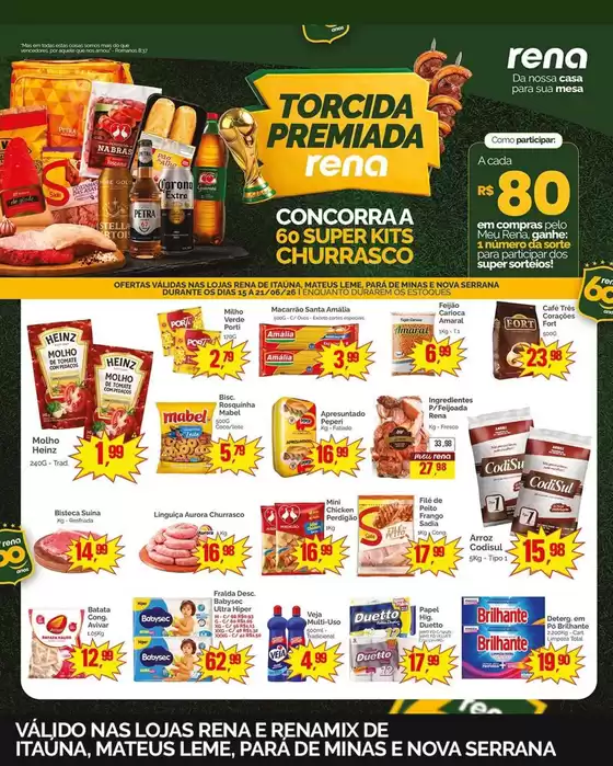 Catálogo Supermercados Rena | Nossas melhores ofertas para você | 2026-06-15T00:00:00.000Z - 2026-06-21T00:00:00.000Z