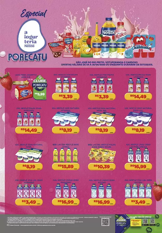 Catálogo Supermercado Porecatu | Tabloide Especial Iogurteria | 2026-06-04T00:00:00.000Z - 2026-06-30T00:00:00.000Z