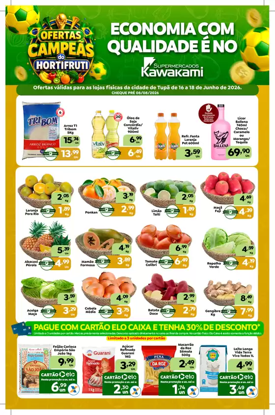 Catálogo Supermercados Kawakami | Ofertas - Tupã | 2026-06-16T00:00:00.000Z - 2026-06-18T00:00:00.000Z