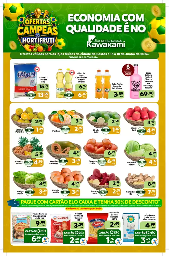 Catálogo Supermercados Kawakami | Ofertas - Bastos | 2026-06-16T00:00:00.000Z - 2026-06-18T00:00:00.000Z