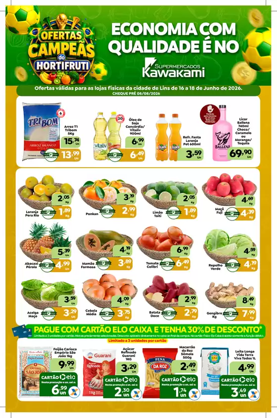 Catálogo Supermercados Kawakami | Ofertas - Lins | 2026-06-16T00:00:00.000Z - 2026-06-18T00:00:00.000Z