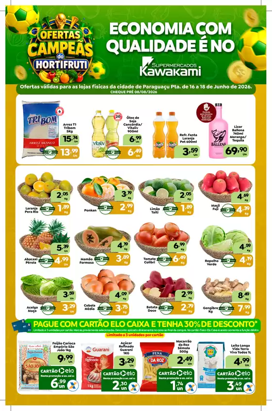 Catálogo Supermercados Kawakami | Ofertas - Paraguaçu Paulista | 2026-06-16T00:00:00.000Z - 2026-06-18T00:00:00.000Z