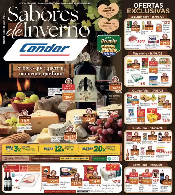Catálogo Supermercados Condor | Melhores ofertas para todos os clientes | 2026-06-15T00:00:00.000Z - 2026-06-28T00:00:00.000Z