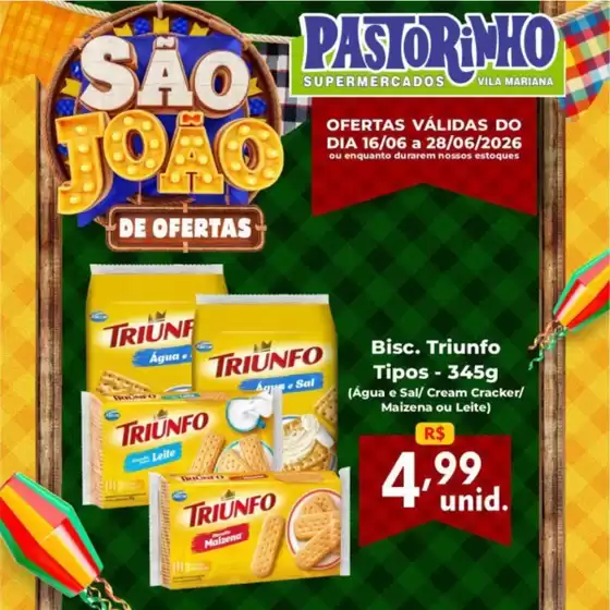 Catálogo Supermercado Pastorinho | Melhores ofertas para todos os clientes | 2026-06-16T00:00:00.000Z - 2026-06-28T00:00:00.000Z