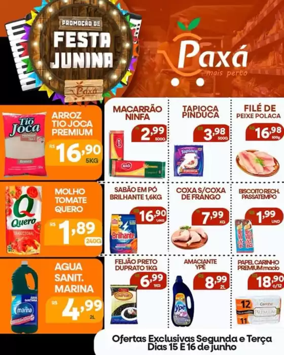 Catálogo Paxá Supermercados | Festa Junina | 2026-06-16T00:00:00.000Z - 2026-06-16T00:00:00.000Z