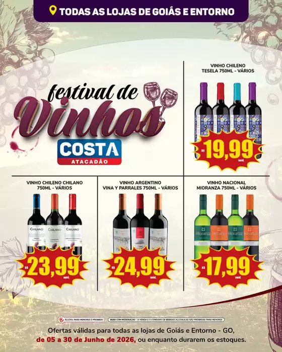 Catálogo Costa Atacadão | Festival De Vinhos | 2026-06-16T00:00:00.000Z - 2026-06-30T00:00:00.000Z