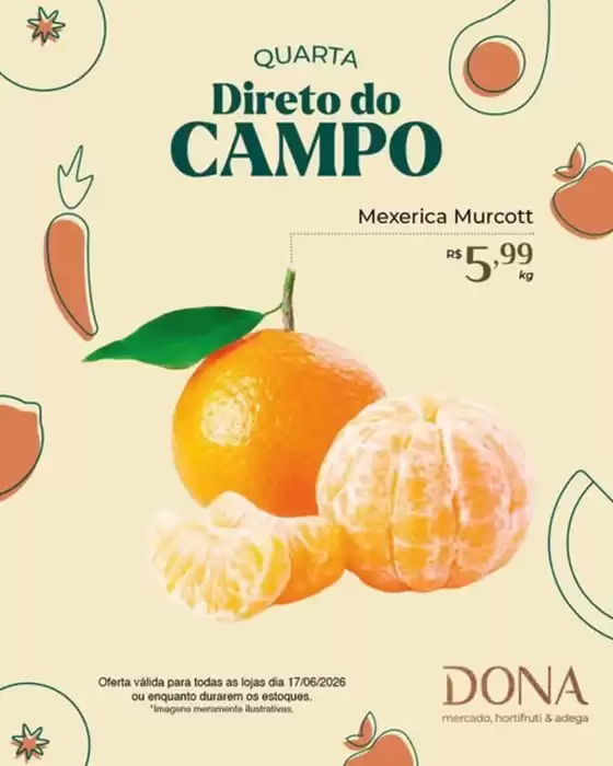 Catálogo Dona de Casa Supermercados | Quarta Direto Do Campo | 2026-06-17T00:00:00.000Z - 2026-06-17T00:00:00.000Z