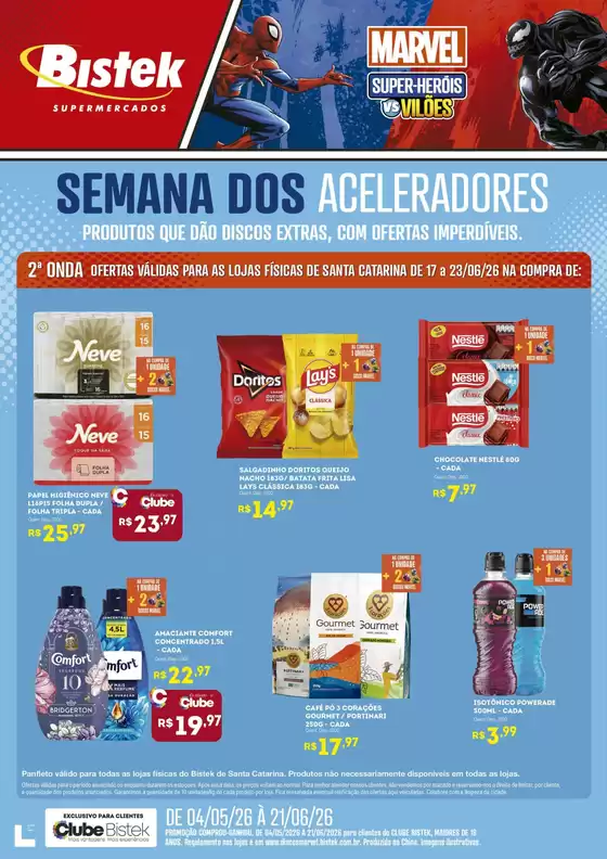 Catálogo Bistek Supermercados | Melhores ofertas para todos os clientes | 2026-06-17T00:00:00.000Z - 2026-06-23T00:00:00.000Z