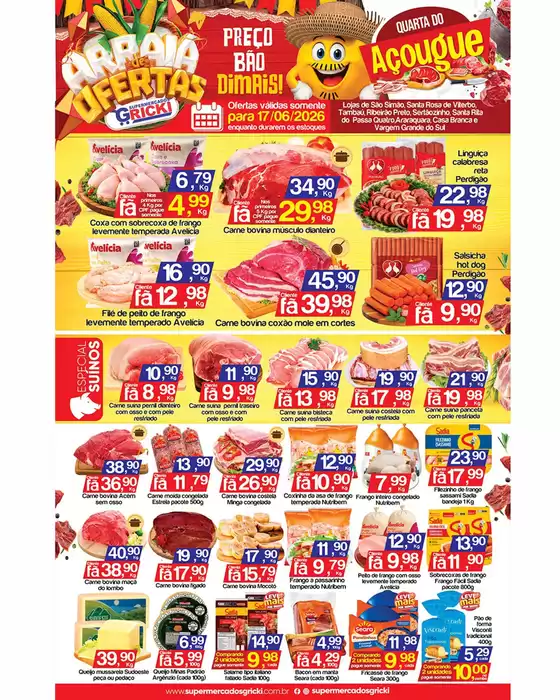Catálogo Supermercados Gricki em São José dos Campos | Encarte Supermercados Gricki | 2026-06-17T00:00:00.000Z - 2026-06-17T00:00:00.000Z