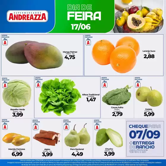 Catálogo Supermercados Andreazza | Descubra ofertas atraentes | 2026-06-17T00:00:00.000Z - 2026-06-17T00:00:00.000Z