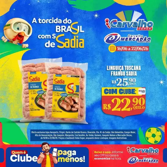 Catálogo Carvalho Supermercado | Ótima oferta para caçadores de pechinchas | 2026-06-16T00:00:00.000Z - 2026-06-22T00:00:00.000Z
