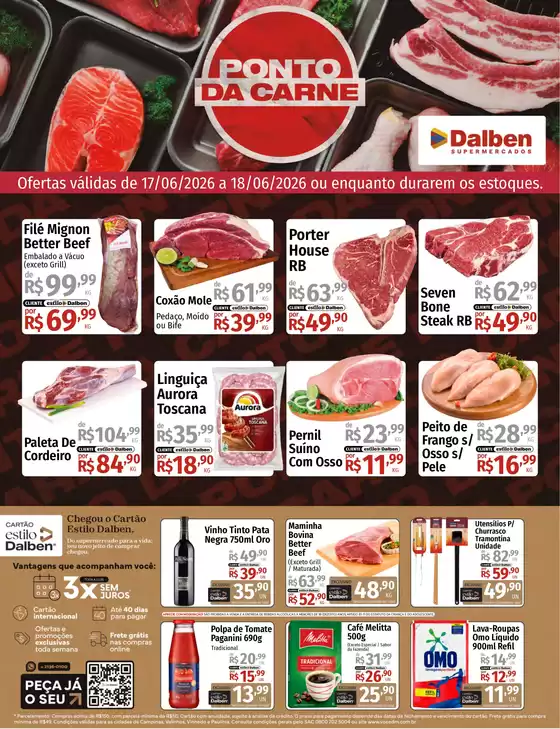 Catálogo Supermercado Dalben | Ponto Da Carne | 2026-06-17T00:00:00.000Z - 2026-06-18T00:00:00.000Z