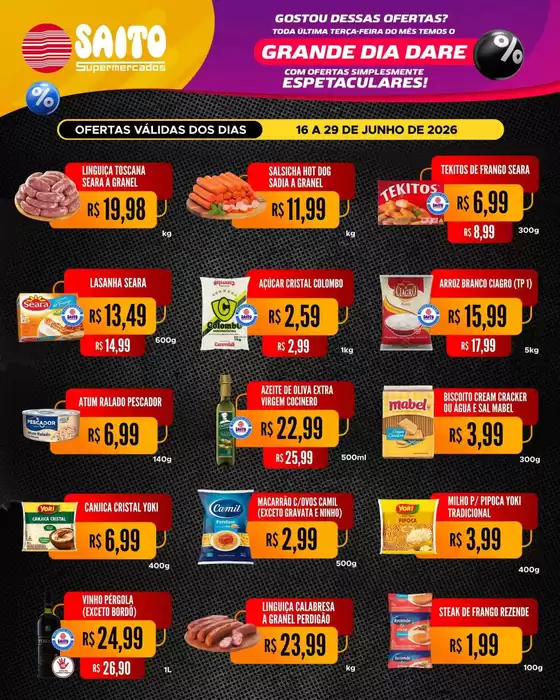 Catálogo Saito Supermercados | Ótima oferta para todos os clientes | 2026-06-16T00:00:00.000Z - 2026-06-29T00:00:00.000Z