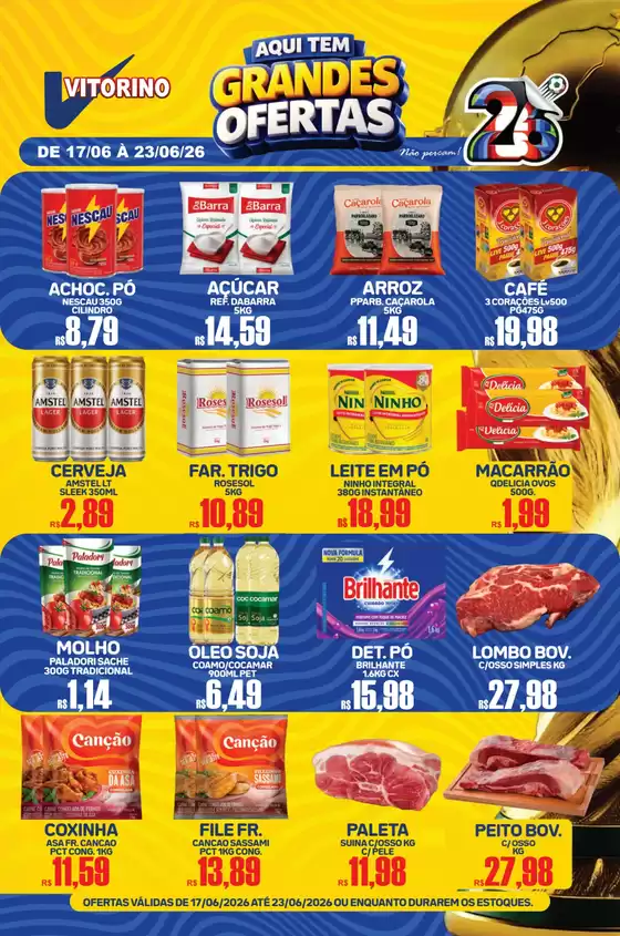Catálogo Supermercado Vitorino | Encarte Supermercado Vitorino | 2026-06-17T00:00:00.000Z - 2026-06-23T00:00:00.000Z