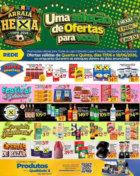 Catálogo X Supermercados | Ótima oferta para todos os clientes | 2026-06-17T00:00:00.000Z - 2026-06-18T00:00:00.000Z