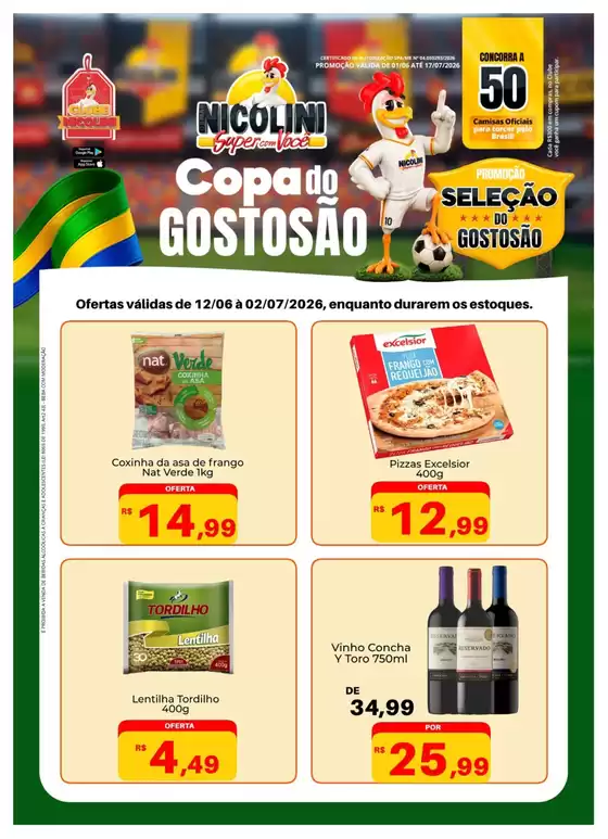Catálogo Super Nicolini | Nossas melhores ofertas para você | 2026-06-12T00:00:00.000Z - 2026-07-02T00:00:00.000Z