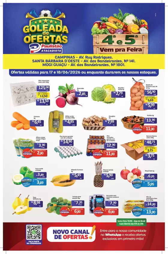 Catálogo Paulistão Atacadista | Novas ofertas para descobrir | 2026-06-17T00:00:00.000Z - 2026-06-18T00:00:00.000Z