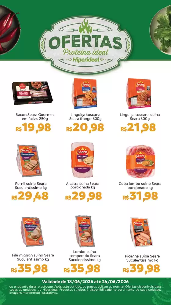 Catálogo Hiperideal Supermercados | Ofertas exclusivas e pechinchas | 2026-06-17T00:00:00.000Z - 2026-06-24T00:00:00.000Z