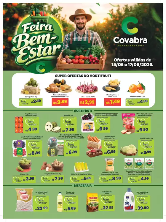 Catálogo Covabra Supermercados | Pechinchas e ofertas atuais | 2026-06-15T00:00:00.000Z - 2026-06-17T00:00:00.000Z