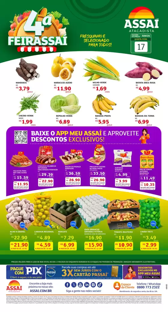 Catálogo Assaí Atacadista | Encarte Assaí Atacadista 48483-73 | 2026-06-17T00:00:00.000Z - 2026-06-17T00:00:00.000Z