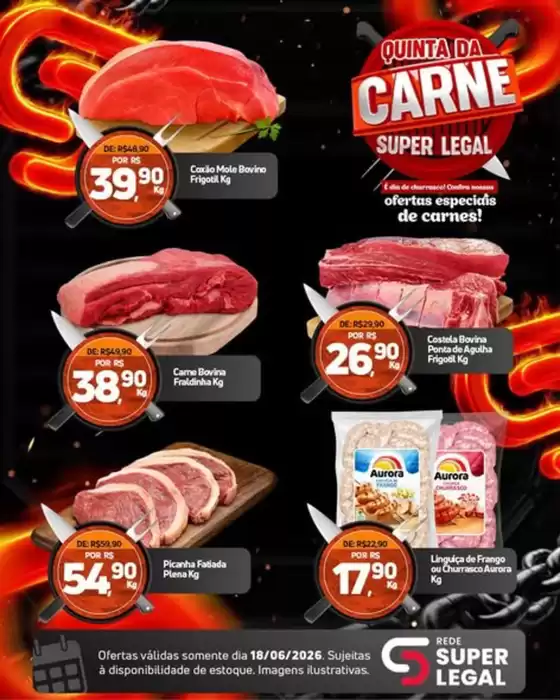 Catálogo Rede Super Legal de Supermercados | Quinta da Carne  | 2026-06-18T00:00:00.000Z - 2026-06-18T00:00:00.000Z