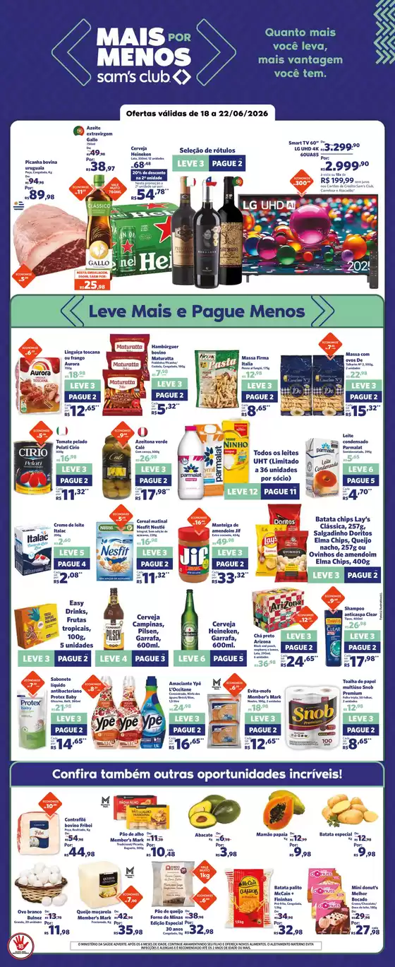 Catálogo Sam's Club | Ofertas especiais para você | 2026-06-18T00:00:00.000Z - 2026-06-22T00:00:00.000Z