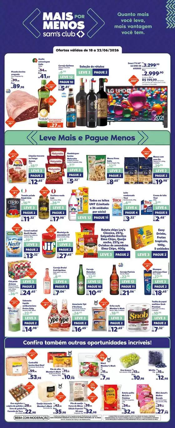 Catálogo Sam's Club | Nossas melhores ofertas para você | 2026-06-18T00:00:00.000Z - 2026-06-22T00:00:00.000Z