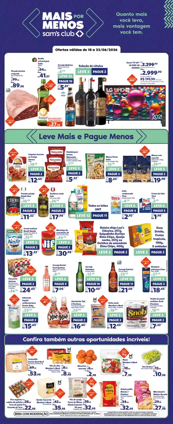 Catálogo Sam's Club | Novas ofertas para descobrir | 2026-06-18T00:00:00.000Z - 2026-06-22T00:00:00.000Z