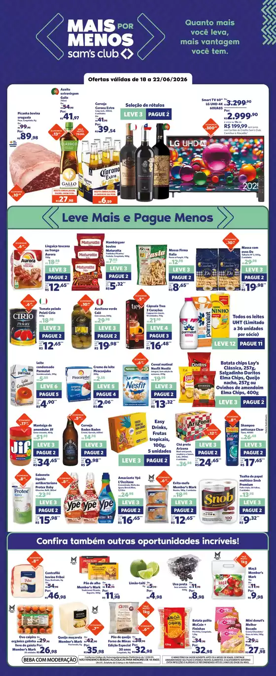 Catálogo Sam's Club | Ofertas exclusivas para nossos clientes | 2026-06-18T00:00:00.000Z - 2026-06-22T00:00:00.000Z