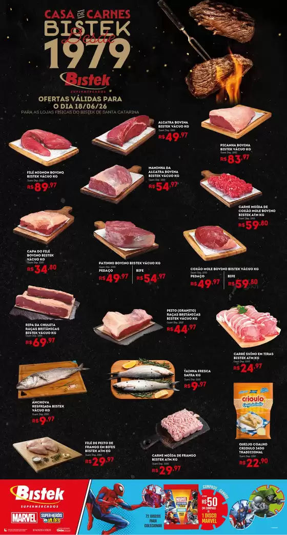 Catálogo Bistek Supermercados | Encarte Bistek Supermercados | 2026-06-18T00:00:00.000Z - 2026-06-18T00:00:00.000Z