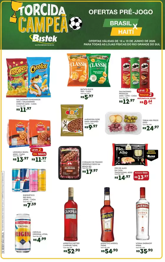 Catálogo Bistek Supermercados | Nossas melhores pechinchas | 2026-06-18T00:00:00.000Z - 2026-06-19T00:00:00.000Z