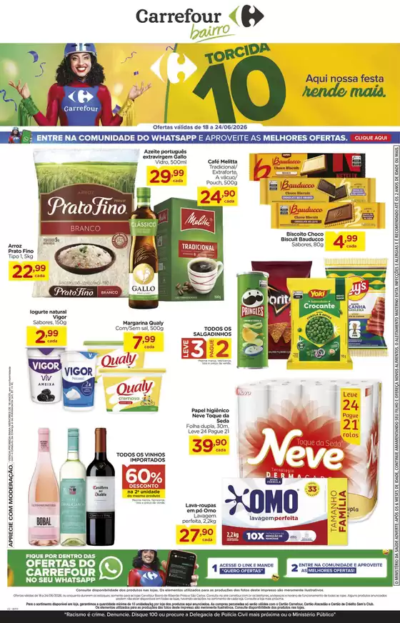Catálogo Carrefour Bairro | Ofertas especiais atraentes para todos | 2026-06-18T00:00:00.000Z - 2026-06-24T00:00:00.000Z