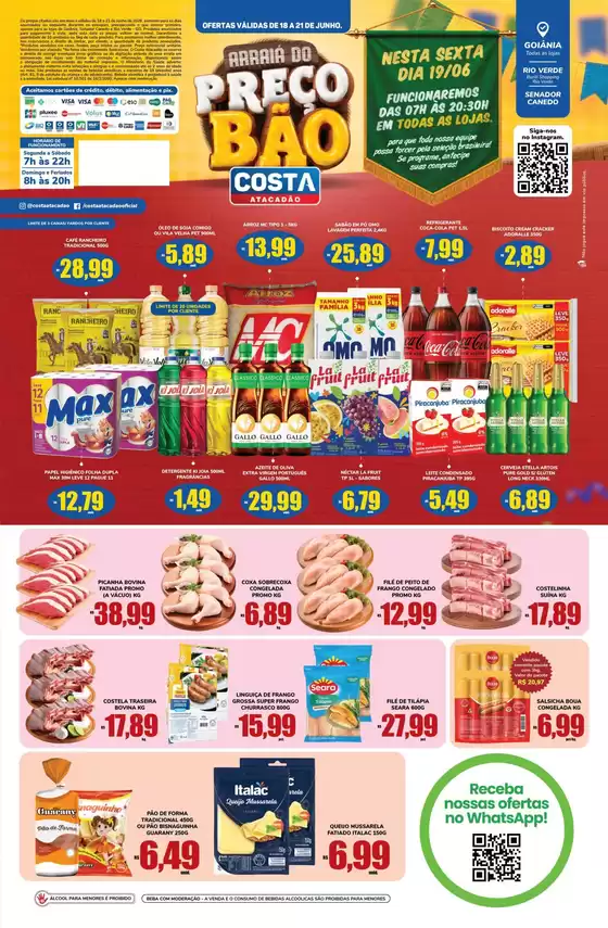 Catálogo Costa Atacadão | Ofertas Costa Atacadão | 2026-06-18T00:00:00.000Z - 2026-06-21T00:00:00.000Z
