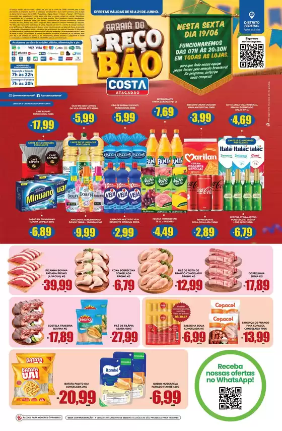 Catálogo Costa Atacadão | Ampla seleção de ofertas | 2026-06-18T00:00:00.000Z - 2026-06-21T00:00:00.000Z