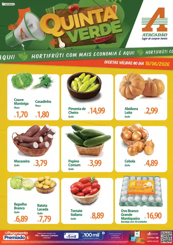 Catálogo Atacadão em São Francisco de Paula | Atacadão - Hortifrúti | 2026-06-18T00:00:00.000Z - 2026-06-19T00:00:00.000Z