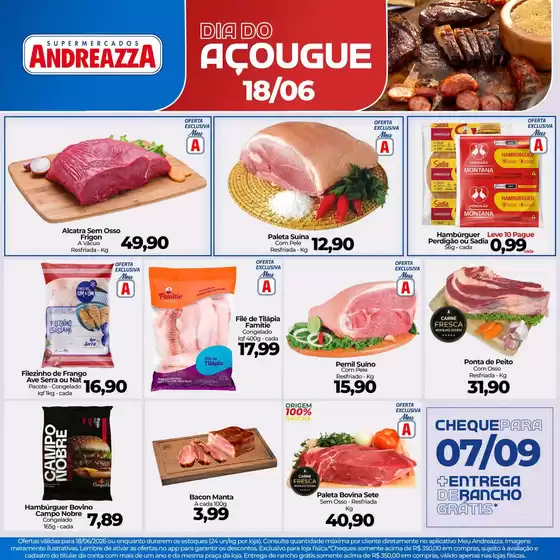 Catálogo Supermercados Andreazza | Ótima oferta para todos os clientes | 2026-06-18T00:00:00.000Z - 2026-06-26T00:00:00.000Z