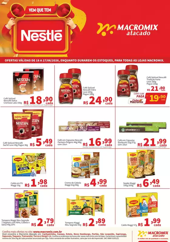 Catálogo Macromix Atacado | Promoções especiais em andamento | 2026-06-18T00:00:00.000Z - 2026-06-27T00:00:00.000Z